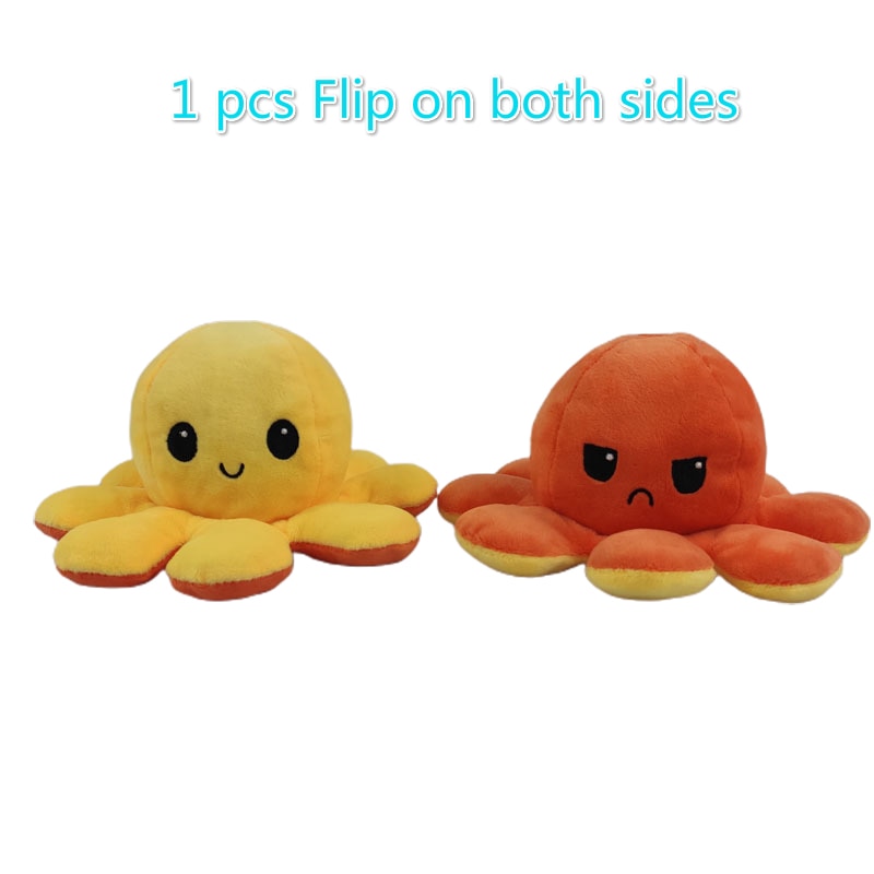 Reversible Plush Octopus Stuffed Toy